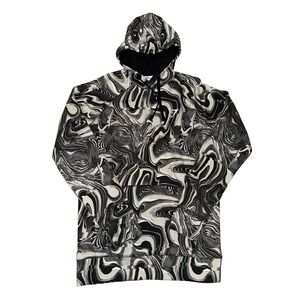 Gymshark Hoodie‎ Adult Medium Long Sleeve Pullover Marbled Camo Sweatshirt